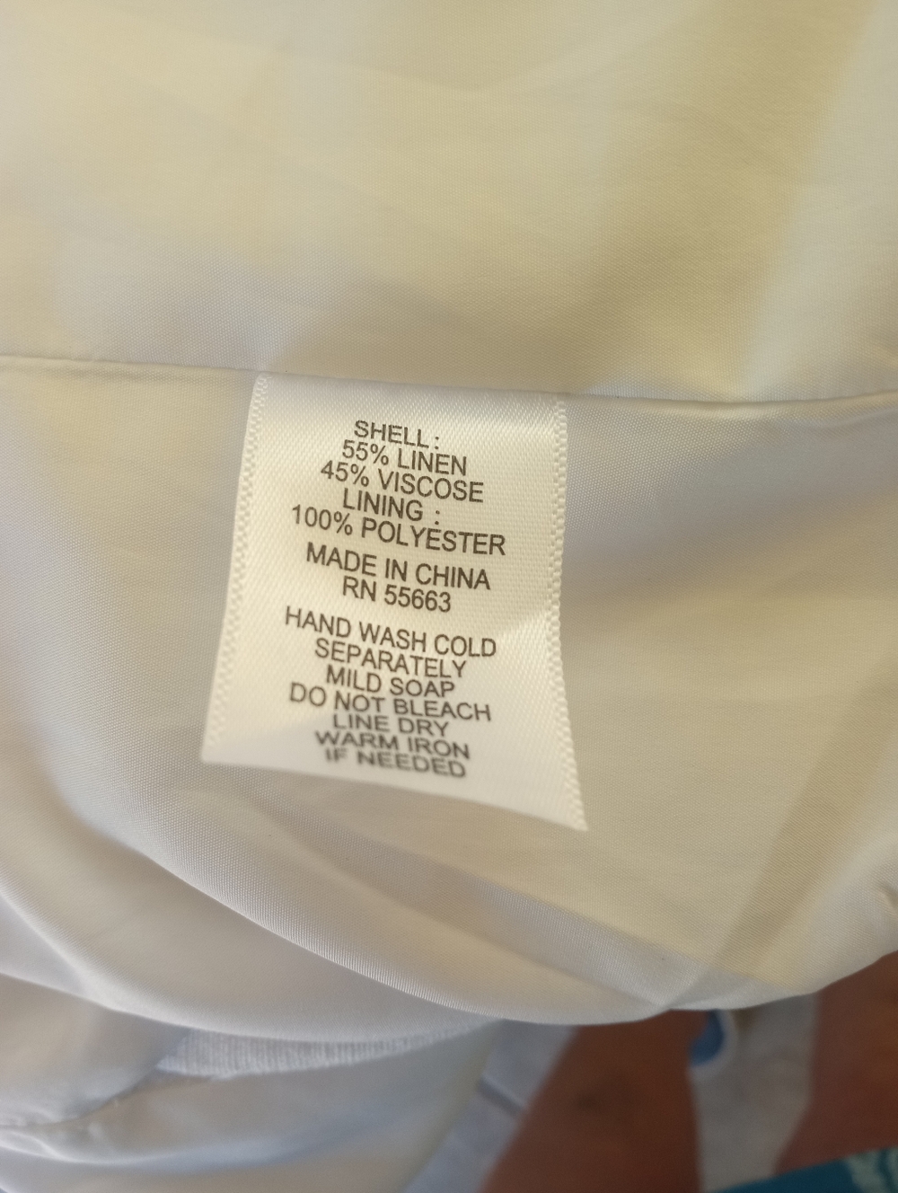 HALSTON Linen Blend White Double Breasted Blazer | S - Picture 8 of 9